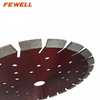 High quality Laser welded 9/12inch 230/304*12*22.23mm with cooling holes diamond saw blade for cutting reinforced concrete beton