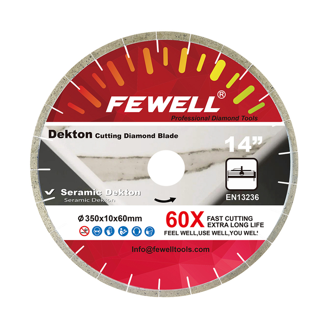 Premium quality Silver brazed 14/16inch 350/400*10*60mm segmented diamond saw blade for Oblique cut Dekton