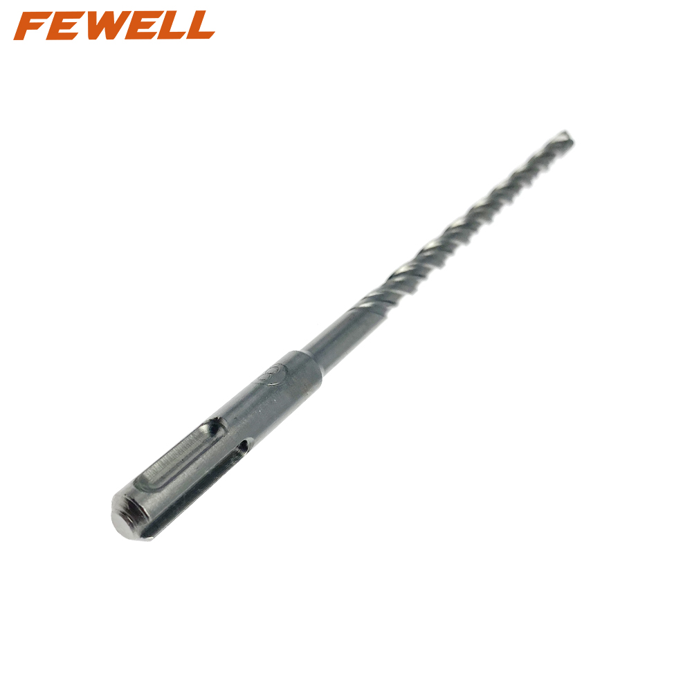 High quality SDS Plus Carbide cross Tip 8mm Double Flute Electric rotory Hammer Drill Bit for Granite Concrete wall Masonry rock