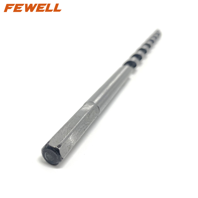 High quality 8/12/14/16/18/25mm high grade hex shank woodworking carbon steel auger drill bit for quick drilling wood