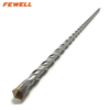 High quality SDS Plus Carbide Single Flat Tip 25*350/500/600/800/1000mm Double Flute Electric Hammer Drill Bit for Concrete wall Masonry Hard Stone Granite