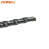 High quality SDS Plus Carbide Single Flat Tip long 16*160/210/260/350/500/600/800/1000mm Double Flute Electric hammer Drill Bit for Concrete wall Masonry Granite