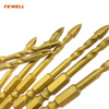 High quality 6/8/12mm diameter spiral hex shank cross arrow tip spiral glass tile drill bit