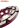 High quality Cold Press sintered 4.5/5inch 115/125*5*22.23mm double row diamond grinding cup wheel for abrasive concrete granite stone