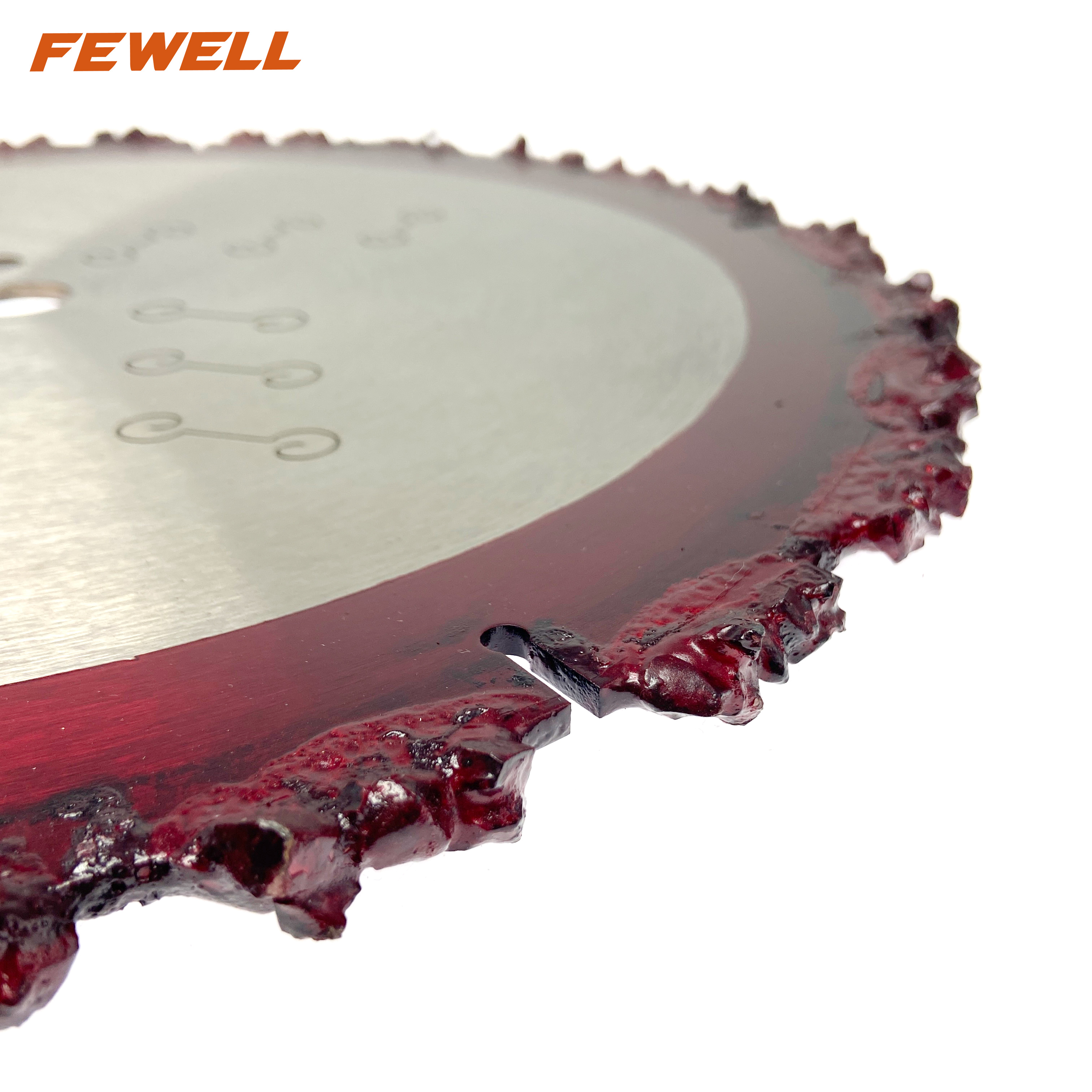 High quality 14inch Multifunction 350x25.4/20mm+pin hole Carbide cluster rescue saw blade with silent line for cutting concrete wood brick 