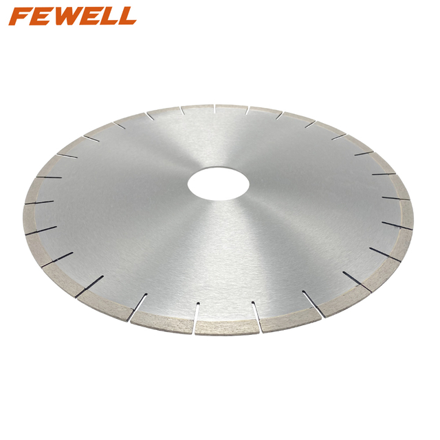 High quality Silver brazed 14/16inch 356/400*10*60mm segmented silent diamond saw blade for wet cutting porcelain ceramic