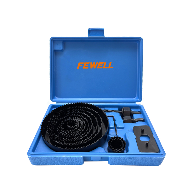 16PCS HCS Hole Saw Cutter Kit Set High Carbon Steel Hole Saw Drill Bit for Wood Plasterboard Board General Purpose