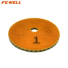 Low price 4inch 100mm 1# 2# 3# 3 step buff diamond polishing Pads for granite stone concrete floor
