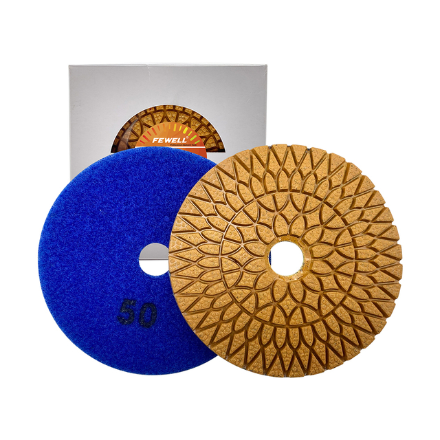 High quality 4inch 80mm 50# 100# 200# 400# 800# 1500# 3000# 7step Diamond disc polishing Pads for Ceramic Tiles Granite terrazzo 