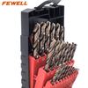 25 PCS Cobalt HSS M35 Twist Drilling Bit Set for Drilling Metal, Stainless Steel