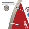 16inch 45° Miter Cutting Double Step Silent Dekton Diamond Saw Blade 10mm Segment Wet Cutting Dekton Tile Porcelain Ceramic