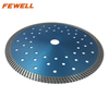 High quality 180*2.2*7*22.23 Hot Press 7inch with cooling holes turbo diamond saw blade for cutting granite