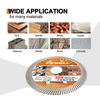 High quality hot press 4inch 105*10mm thin turbo diamond saw blade for cutting tile bricks granite concrete marble