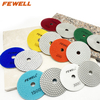 7pcs 4inch 100mm diamond disc flexible polishing Pads set for grinding stone concrete marble granite 
