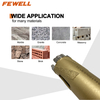 34*100*5/8-11 thread Silver Brazed diamond segmented Core drill bit for dry drilling granite