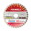 High quality 14/16in 350/400*20*60mm sandwich steel arix segment bridge diamond saw blade for cutting quartz granite