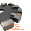 High quality 130*15/16/17*12*22.23mm Wall Groove Cutting Crack Chaser Diamond Tuck Point Saw Blade for concrete underfloor heating floor