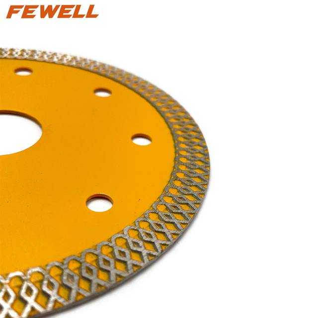 Low price115/180/230*22.23mm cold press ultra thin X turbo diamond saw blade for dry cutting porcelain ceramic tile
