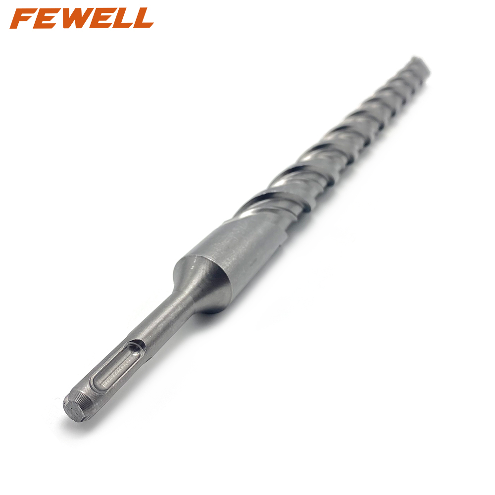 High quality SDS plus Carbide flat Tip 28mm Double Flute Electric Hammer Drill Bit for Concrete wall Masonry Stone granite