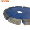High quality Silver Brazed 4.5inch 115*22.23mm 10mm thickness diamond segmented tuck point saw blade for cutting beton concrete floor