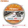 Hot press 7inch 180*1.6*10*25.4mm ceramic tile bricks granite concrete marble cutter diamond saw blade for industrial machines