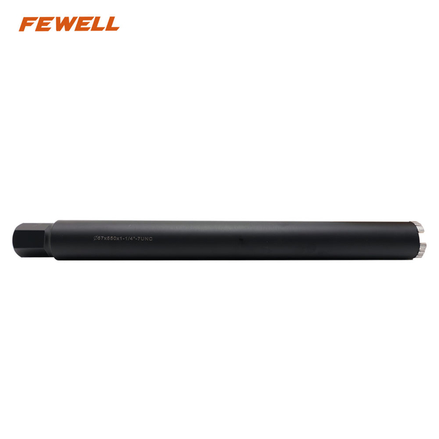 High Quality Laser Welded 57*10*550*1-1/4"UNC Wet Drilling Diamond Segmented Turbo Arix Segments Core Drill Bit for Reinforced Concrete