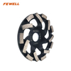 125mm Cold Press 5in Swirly Turbo Abrasive Diamond Cup Wheel for Grinding Concrete Stone