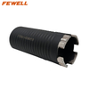 Laser welded 55*10*143*M16 segmented turbo diamond core drill bit for drilling concrete