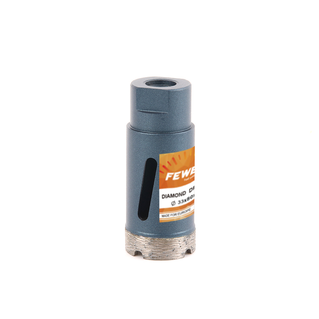 High quality Silver Brazed 33*10*80*M14 thread diamond segmented Core drill bit for granite