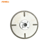 125-230mm Single Side Triangle Shape Electroplated Blade 5-9 Inch M14 Diamond Segmented Saw Blade with Strips for Cutting Marble