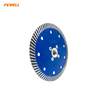 High Quality M14 Aluminum Flange 4 Inch 125MM Hot Press Diamond Turbo Saw Blade for Cutting Granite Concrete