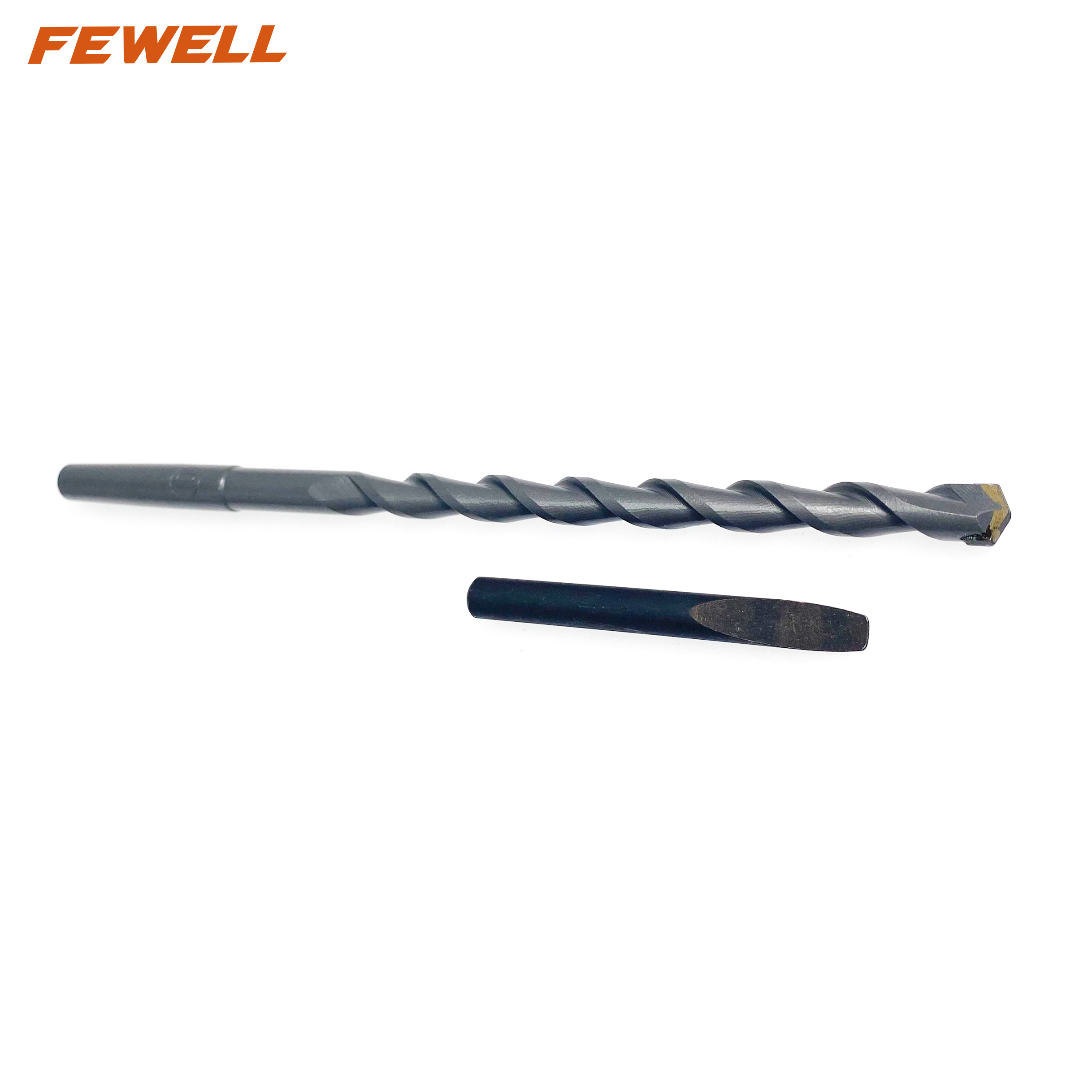 High quality 10x200mm Carbide Tipped Single Flute Round Shank pilot drill bit for Brick Concrete Masonry Drilling