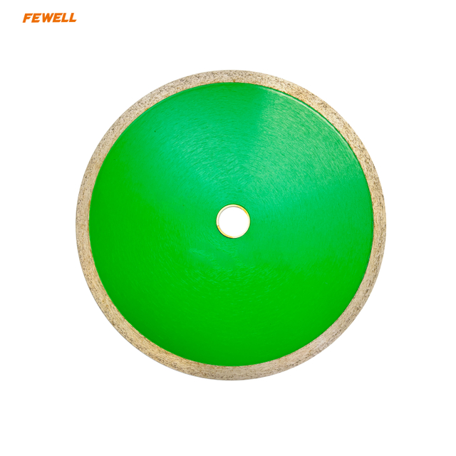Hot Press 230*10mm 1.8mm Thickness Diamond Continuous Rim Saw Blade for Cutting Ceramic Tile Porcelain Marble