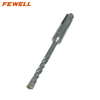 High quality SDS Plus Carbide Single Flat Tip 5mm Double Flute Electric hammer Drill Bit for Concrete wall Masonry Granite
