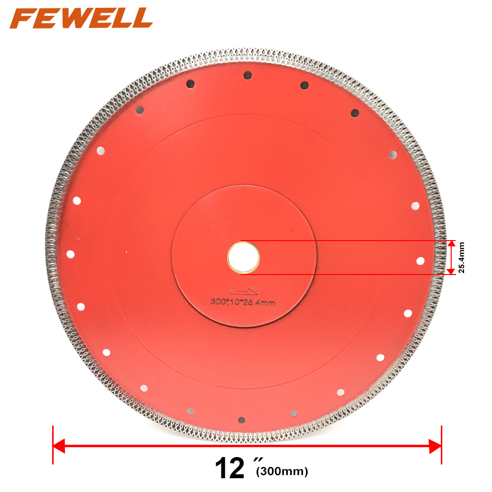 12in Tile Saw Blade Dry Wet Cutting 10mm Segment Height disc wheel For Porcelain Ceramic Tile Cutter Blade