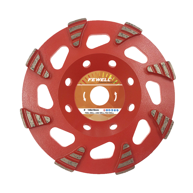 High quality 5inch 148*5.0*19mm Silver brazed diamond Special grinding cup wheel for concrete stone