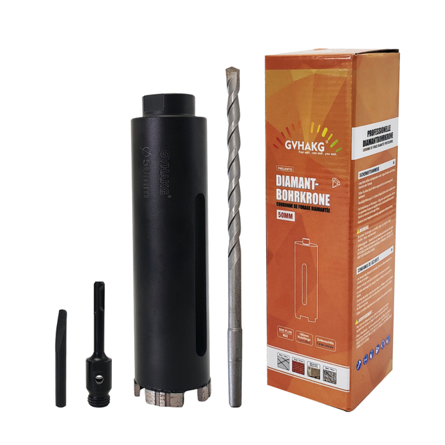 Best Quality Laser Welded 50mm Diamond Core Drill Bit Set for Concrete, Bricks, Masonry Walls