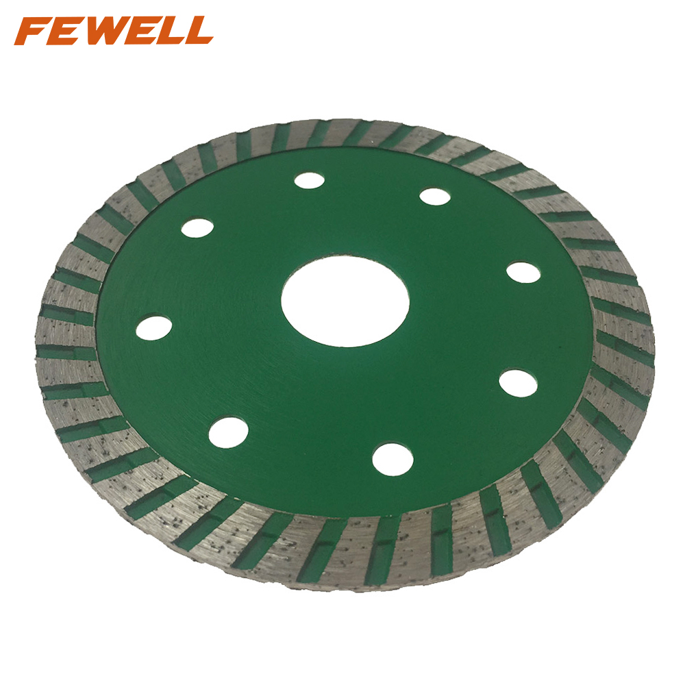 High quality cold Press 4inch 105*2.2*10*22.23mm turbo diamond saw blade for dry cutting concrete brick