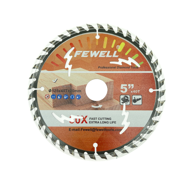  High quality 5inch 125*1.6*40T*20mm tct circular saw blade for cutting wood
