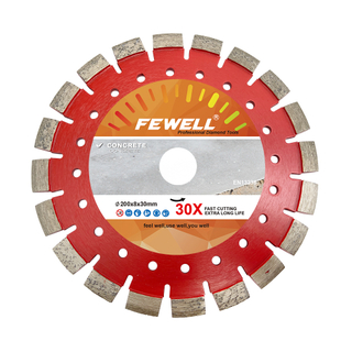 200/220mm*8*30mm U type grooving Tuck Point Saw Blade For Cutting Concrete Walls Brick