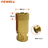Vacuum Brazed M14 hole saw diamond core drill bits for drilling porcelain tile ceramic marble