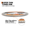 High quality hot press 4inch 105*10*20mm super thin turbo diamond saw blade for cutting tile porcelain 