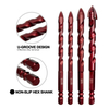 Masonry Drill Bits Set 10 Pcs for metal, brick, glass, ceramic tile plastic wood diamond hole saw Size 1/8" to 1/2"