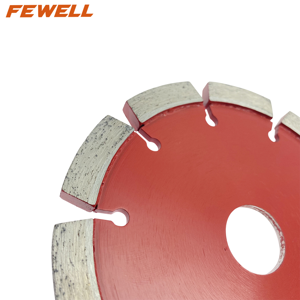 High quality Laser welded v groove 6.4mm Thickness 5in 125*10*22.23mm Crack Chaser Diamond Tuck Point Saw Blade for cutting concrete