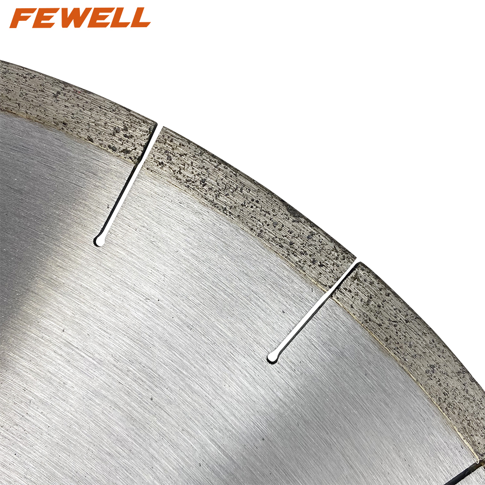 DIY Silver brazed 12inch 350*10*60mm segmented silent steel diamond saw blade for cutting Dekton