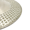 High quality 7inch 180x22.23mm double side triangle shape electroplated diamond saw blade for marble 