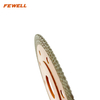 High quality hot press 4、4.5、5inch 105-125*10mm height special teeth reinforced center diamond saw blade for cutting ceramic tile porcelain