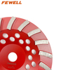 High quality Silver Brazed 7inch 180*22.23 diamond grinding cup wheel disc for surface grinding concrete