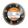 High quality 5inch Hot Press 125/150/230*9*22.23mm with protective teeth turbo diamond saw blade for granite 