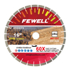 Premium quality 14/16inch 350/400*15/20*60 with 50mm ring Silver Brazed arix segment diamond saw blade for cutting granite